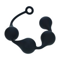 Levelz Waterdrop silikoniset anaalipallot - XL - 50mm - Musta, kuva 2