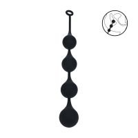 Levelz Silicone Waterdrop Anal Balls - XXL - 60mm - Black