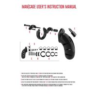 ManCage Model 05 - Kyskhedsbur - 14 cm - Sort, billede 4