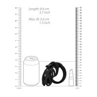 ManCage Model 24 - Gabbia di Castità - 9 cm - Nero, immagine 6