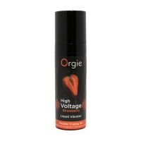 Orgie High Voltage - Flydende vibrator - Jordbær - 15 ml