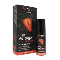 Orgie High Voltage - Flydende vibrator - Jordbær - 15 ml, billede 2