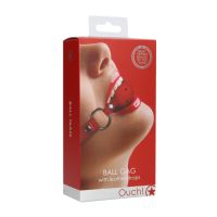 Ouch! Bâillon boule - Rouge, photo 5