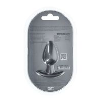 Ouch! Plug anal lisse en silicone - Medium - 7,9 cm - Gunmetal, photo 4