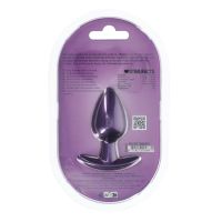 Ouch! Smooth analplugg i silikon - Medium - 7,9 cm - Metallic lilla, bilde 4