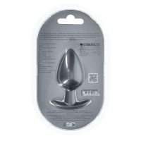 Ouch! Smooth Silicone Anal Plug - Large - 8,9 cm - Gunmetal, picture 4