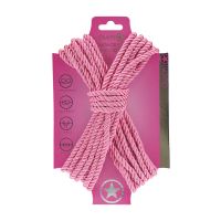 Ouch! Corde de bondage en polyester - 10 m - Rose