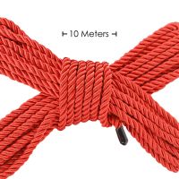 Ouch! Corda Bondage in Poliestere - 10 m - Rosso, immagine 2