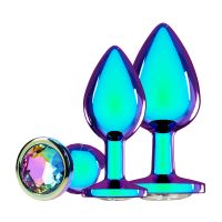 Ouch! Venice Collection - Set di Plug Anali in Metallo - Iridescente