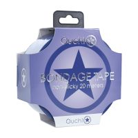 Ouch! Bondage tape PVC non collant - 20 m - Bleu marine, photo 4
