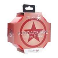 Ouch! Fita Bondage em PVC Não Adesiva - 20 m - Vermelho, imagem 4