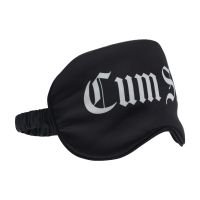 Ouch! Cum Slut - Masque en satin imprimé - Noir, photo 2