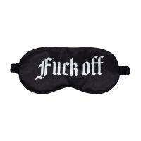 Ouch! Fuck Off - Printed Satin Mask - Black