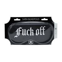 Ouch! Fuck Off - Printed Satin Mask - Black, picture 3