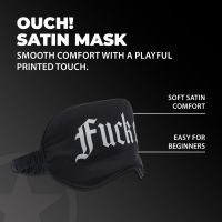 Ouch! Fuck Off - Printed Satin Mask - Black, picture 4