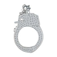 Ouch! Algemas em Aço com Padrão Diamante - Prata, imagem 6