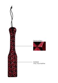 Ouch! Diamond Pattern Paddle - Red/Black, picture 3