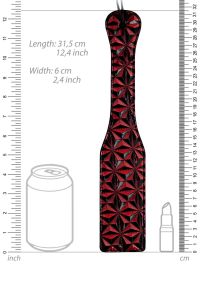 Ouch! Diamond Pattern Paddle - Red/Black, picture 4