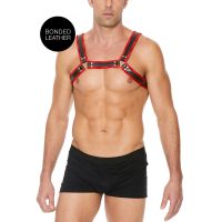 Ouch! Bulldog läderharness med spännen, bild 7