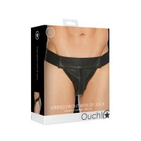 Ouch! Jockstrap med lynlås - læderudseende, billede 7