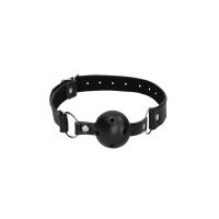 Ouch! Oddychający knebel kulkowy - OU673BLK