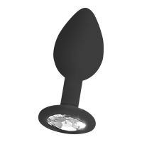 Ouch! Plug Anale in Silicone con Gioiello Removibile, immagine 3