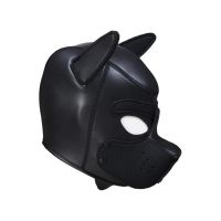 Ouch! Neoprenowa maska puppy - Czarna, zdjęcie 3