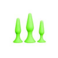 Ouch! Butt Plug Set - Glow in the Dark