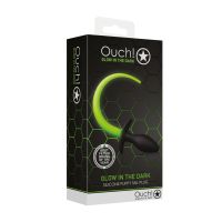Ouch! Puppy Tail Buttplug - Glow in the Dark, billede 2