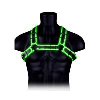 Ouch! Bulldog Harness with Buckle - Glow in the Dark - L/XL, billede 4