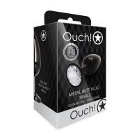 Ouch! Round Gem analplugg - Small - Gunmetal/diamant, bild 5