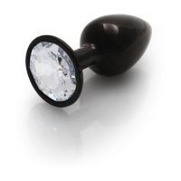 Ouch! Round Gem analplugg - Small - Gunmetal/diamant, bild 4