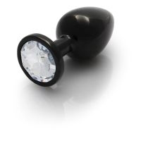 Ouch! Round Gem Butt Plug - Medium - Gunmetal/Diamond, picture 7