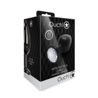 Ouch! Round Gem Plug Anal - Large - Gunmetal/Diamante, imagem 5