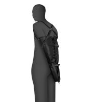 Ouch! Lace-up Full Sleeve Arm Restraint - Sort
