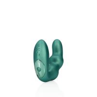 Ouch! Bent Vibrating Prostate Massager with Remote Control - Metallic Green, bild 7