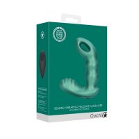 Ouch! Beaded - Prostatastimulator med vibration og fjernbetjening - Metallisk grøn, billede 2