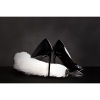 Ouch! Fox Tail with Metal Butt Plug - White, picture 6