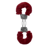 Ouch! Algemas de Metal com Pelo - Vermelho