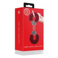 Ouch! Algemas de Metal com Pelo - Vermelho, imagem 2