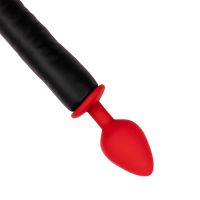 Ouch! Plug Anale in Silicone Devil's Tail - Nero/Rosso, immagine 4