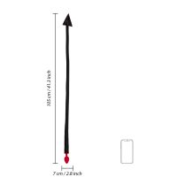 Ouch! Plug Anale in Silicone Devil's Tail - Nero/Rosso, immagine 6