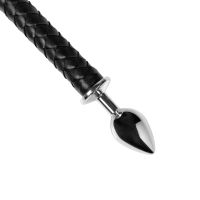 Ouch! Plug anal en acier Devil's Tail - Noir, photo 5