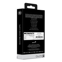 Ouch! Silicone Hand Cuffs - Sort, billede 3