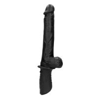 Ouch! Máquina de Sexo Manual em Silicone Líquido com Vibração e Vaivém - Preto, imagem 3