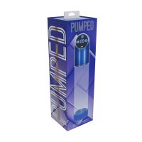 Pumped automatisk vanntett penispumpe - Metallblå, bilde 2
