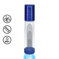 Pumped HyperPump - Rechargeable Penis Pump - Metallic Blue
