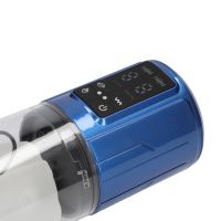 Pumped UltraLift - Automatisk vandtæt masturbatorpumpe - Metallic blå, billede 4