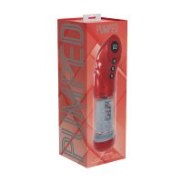 Pumped StrokeMate - Pompa Masturbatore con Suzione, Rotazione e Affondi - Rosso metallizzato, immagine 5
