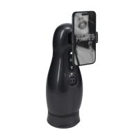 Pumped Virtuo - Masturbatorpump med sug, vibration och mobilhållare - Gunmetal, bild 3